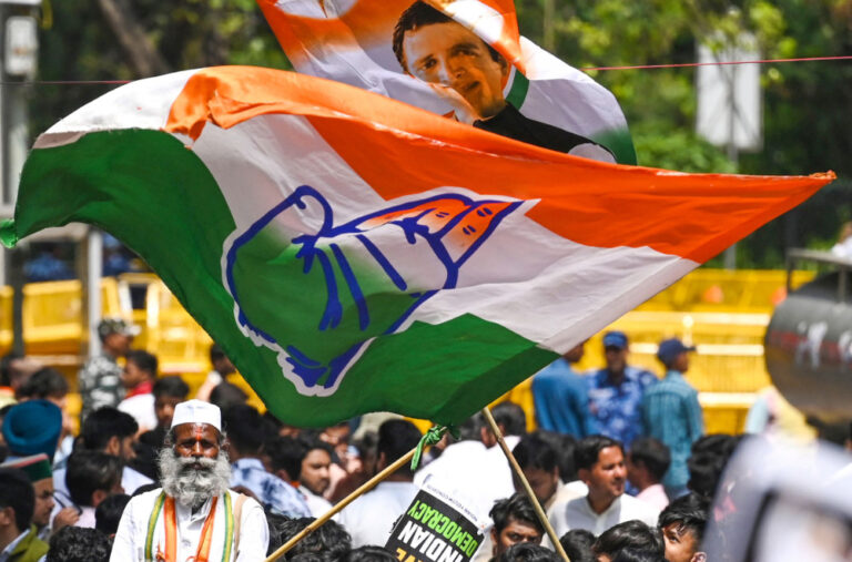 India’s parliament adjourned after protests over Gandhi expulsion